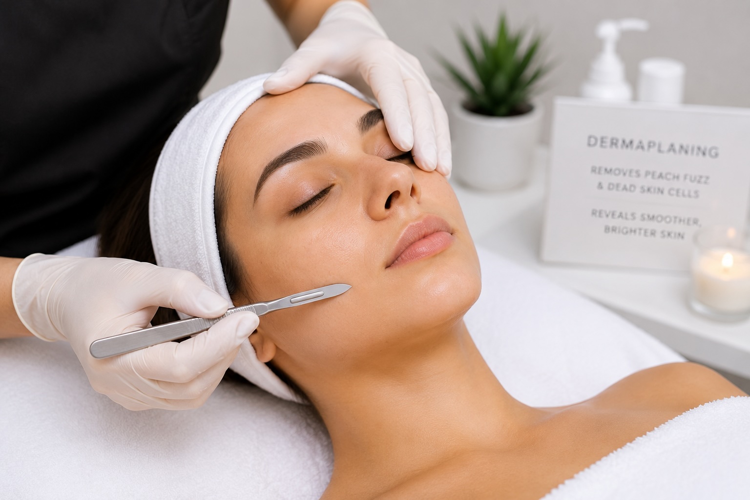 Dermaplaning treatment in Spring, TX